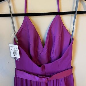 Magenta bridesmaid dress from David’s bridal. Size 0, Halter style